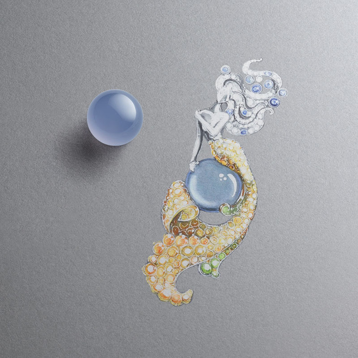 Van Cleef & Arpels Seven Seas 系列高級珠寶。